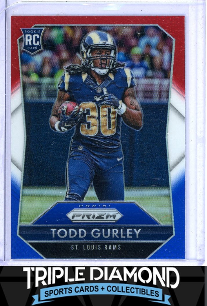 2015 Panini Prizm #291 Todd Gurley Rookie Red White Blue Prizm Rams K781
