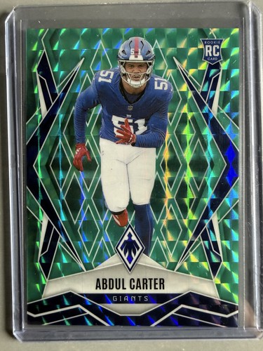2025 Panini Phoenix #177 Abdul Carter Teal Pyramids Prizm #/225