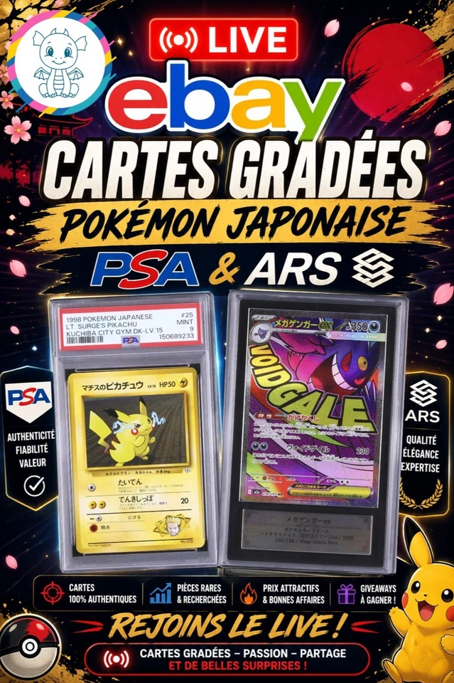 Cartes grade Pokémon japonais PSA et  ARS 🇯🇵🔥🔥