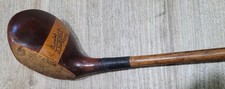 Antique Vintage Nice Cupples Aurora 2 Tone Hickory Wood Shaft Golf Club Brassie