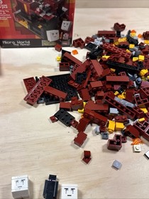 LEGO Minecraft Micro World The Nether 21106 Used INCOMPLETE Instructions