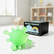 Vibrant Squishy Stress Ball for Kids - Anxiety Relief  Sensory Development