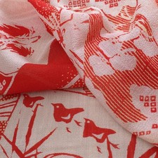Boro Japanese Old Used Cloth Antique Fabric Genuine Silk Edo Crepe Scraps Japan