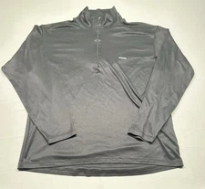 Patagonia Capilene Midweight 1/4 Zip Base Layer Shirt Men's XXL Black