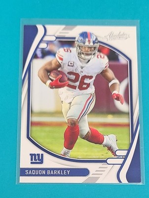 2021 Absolute Saquon Barkley Football Card - Store Bargain Bin 50% Off 6+ 8A