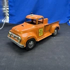 1957 Pressed Steel State Hi-Way Dept.  Orange Tonka pickup Truck
