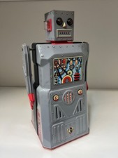 Limited Edition R 1 Robot Tin Electric Walking Robot R 1 Navy Blue
