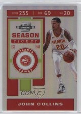 2019-20 Panini Contenders Optic Season Ticket Silver Prizm John Collins #8 19fv