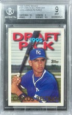 1995 Topps Traded CARLOS BELTRAN Rookie #18T RC Juan Lebron Pictured BGS 9 HOF