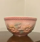 Vintage 1940s Hull Pottery Pink Sunglow 7.5” Mixing Bowl Oven Proof USA #50