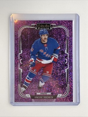 2025-26 O-Pee-Chee Platinum - Vincent Trocheck #190 Violet Pixels /299 | Rangers