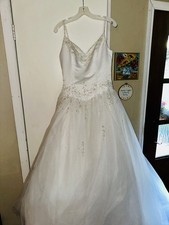 Alfred Angelo wedding dress size 10 with train