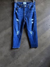 Abercrombie Kids blue jeans size 15/16 short, high-rise mini mom