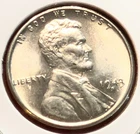 1943-S Lincoln Wheat Cent Penny GEM BU From an Original Bank Roll