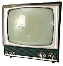 RARO Motorola VNTG Portátil TV (BP3100JW) Estado Sólido Eléctrico Blanco y Negro