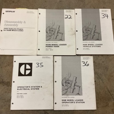 CAT Caterpillar 950B D&A SERVICE SHOP REPAIR MANUAL WHEEL LOADER 31R 63R 65R 22Z