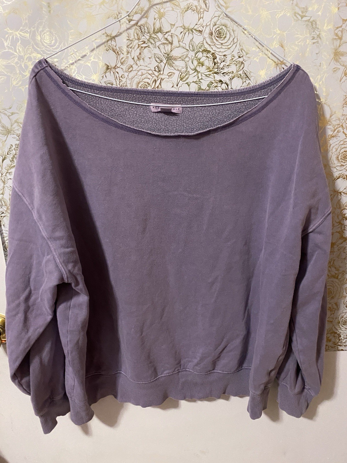 Aeropostale Off  The Shoulder Purple XL