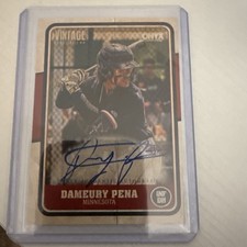 2025 Onyx Vintage Dameury Pena Autograph Minnesota Twins Prospect