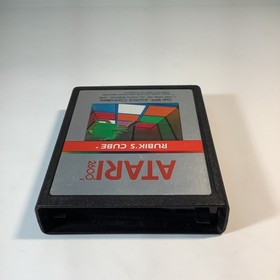 Rubik's Cube 3D (Atari 2600, 1983) Game Cartridge & Manual - Tested