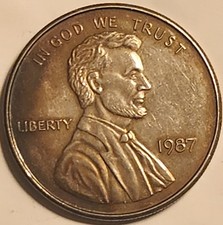 1987 V.M.III Lincoln Wheat Cent 1 Oz .999 Fine Silver Round Vintage Rare 89.99 per troy oz
