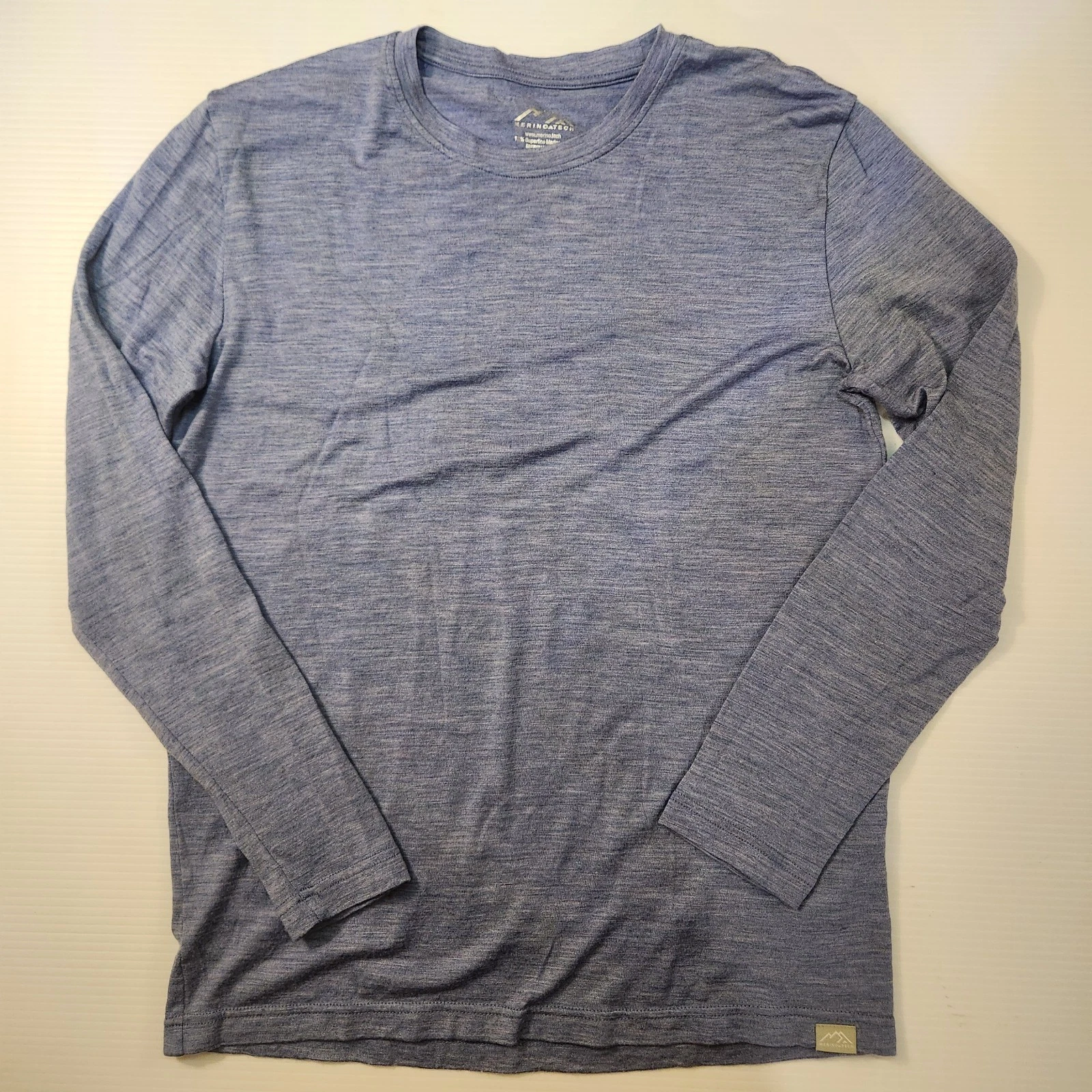 Merino Tech Mens Medium Superfine Merino Wool Long Sleeve Baselayer Merino Lite
