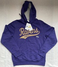 Nike Baltimore Ravens Stitched Hoodie Purple Men's Size Small