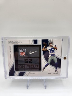 2023 Immaculate Collection Trey Lance Laundry Tag Shield Patch SSP 2/5 Cowboys