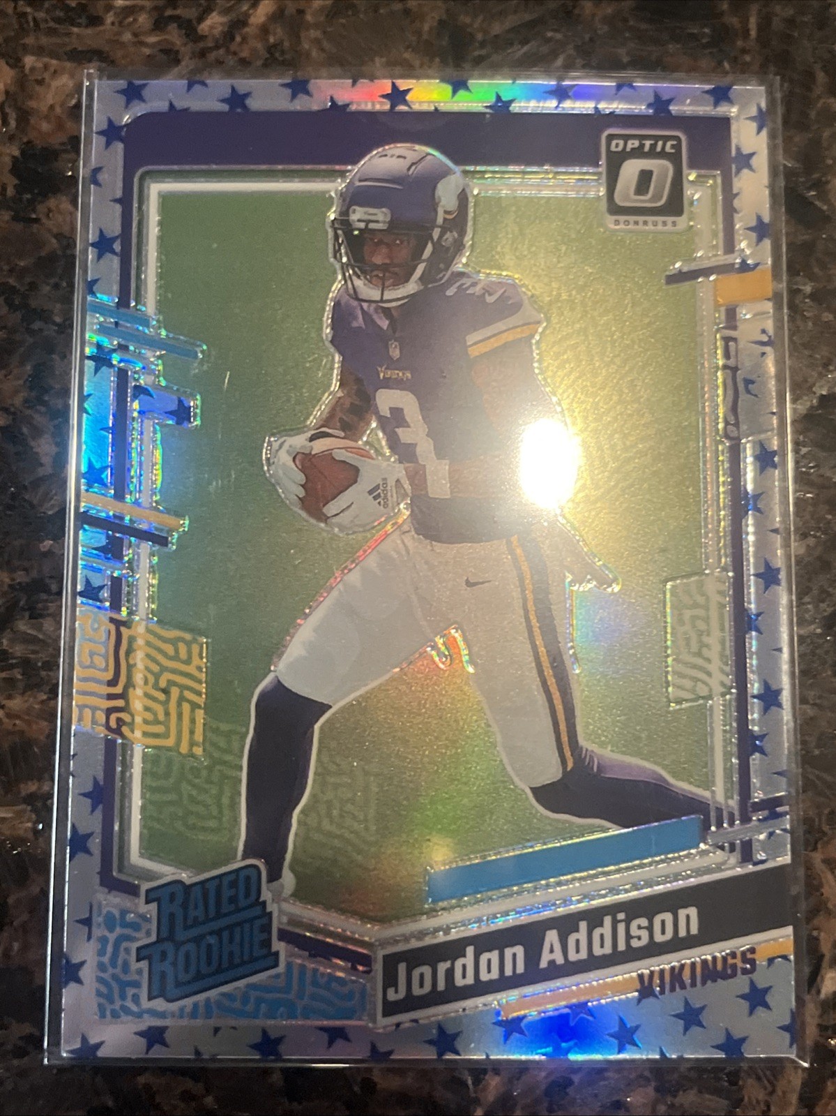 2023 Panini Donruss Optic - Rated Rookie Jordan Addison #271 Stars Prizm (RC)