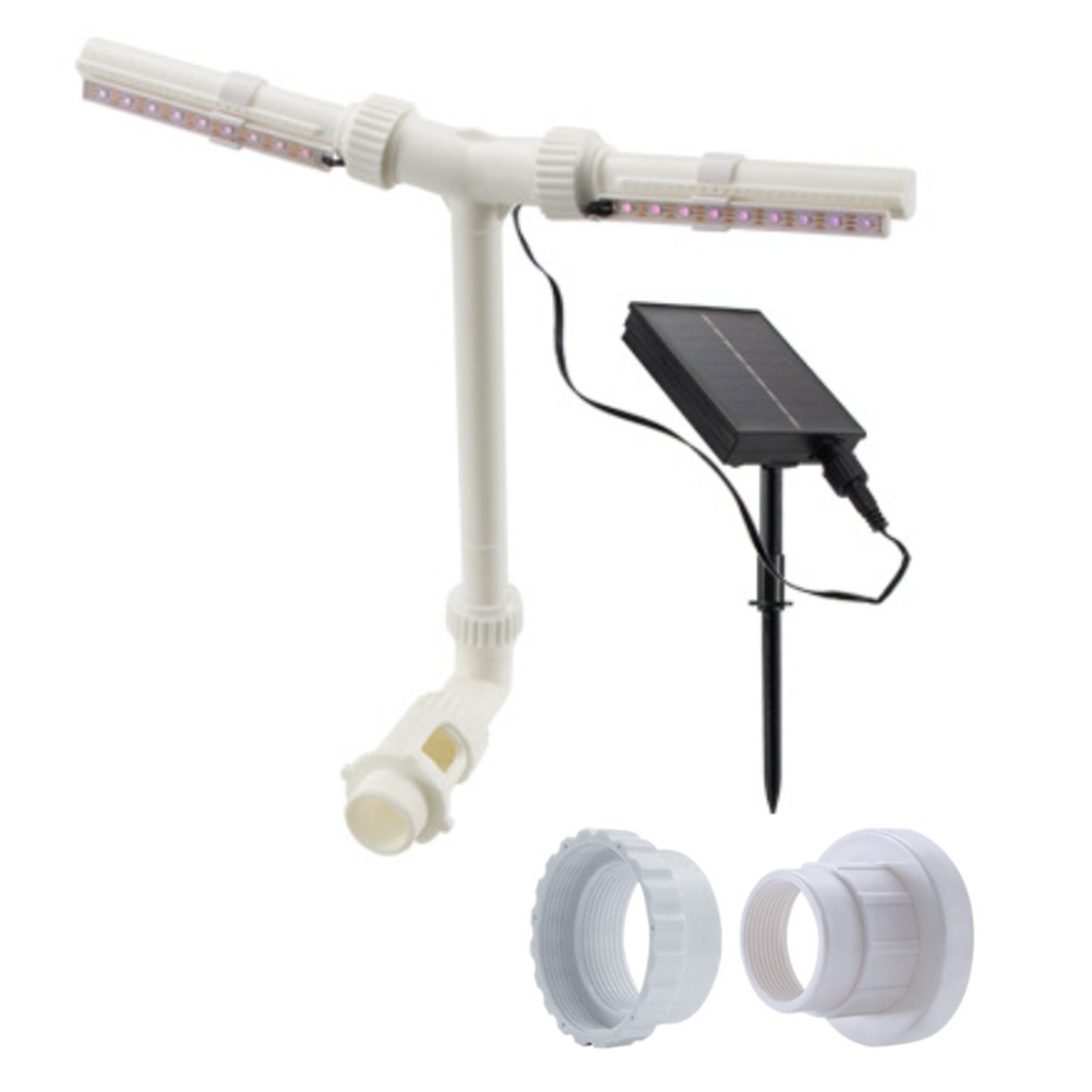 Fuente Solar para Piscinas Elevadas y Enterradas con Luces RGB y Sensor de 2029