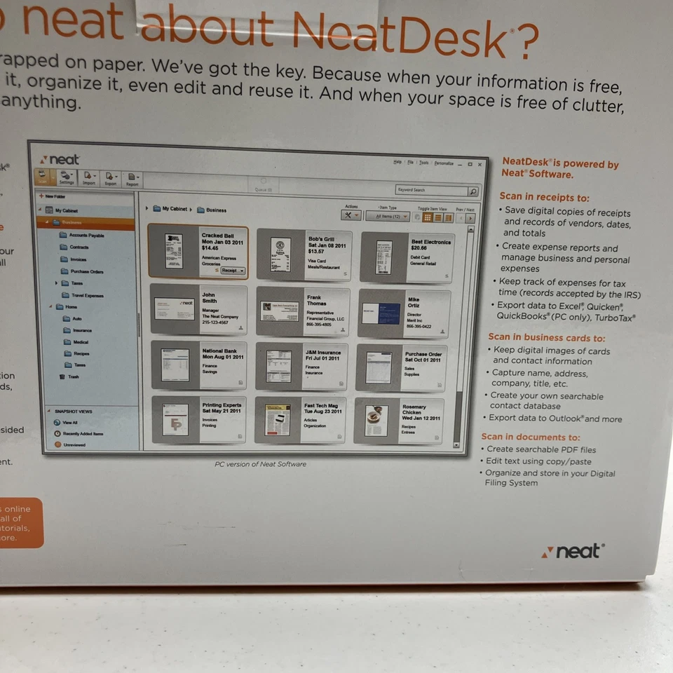Neat Desk Desktop Scanner and Digital Filing - Image 4 of 4