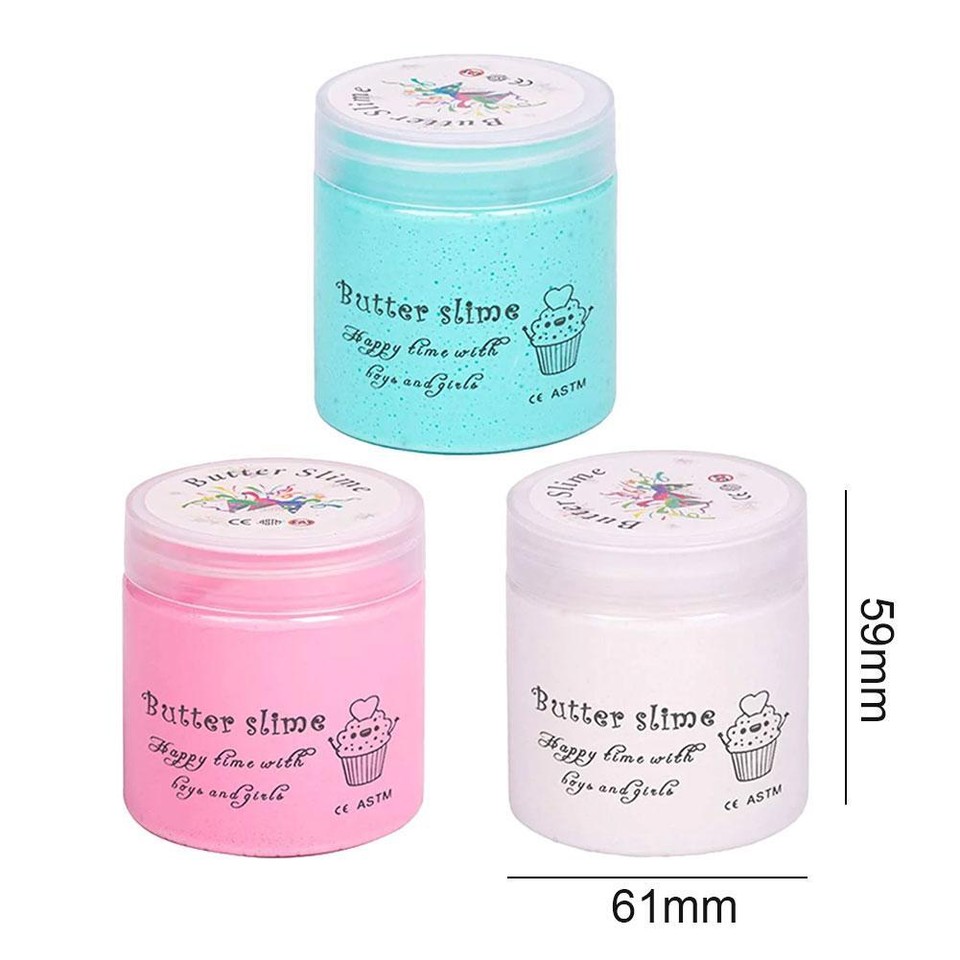 3pcs DIY Butter Slimes Kit Scented Polymer Clay Antistress Making Toys