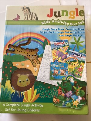 Jungle Kids Activity Box Set - North Parade Publishing . New Item Shrink Wrapped