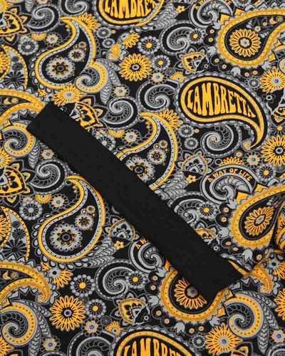 Lambretta Mens Paisley Polo Classic Casual Mod Casual Polo Shirt Sizes M to 4XL - Picture 5 of 7
