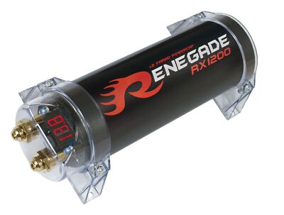 Renegade RX1200 1.2F Cap 1,2 Farad Kondensator Powercap Elko Auto Hifi PKW