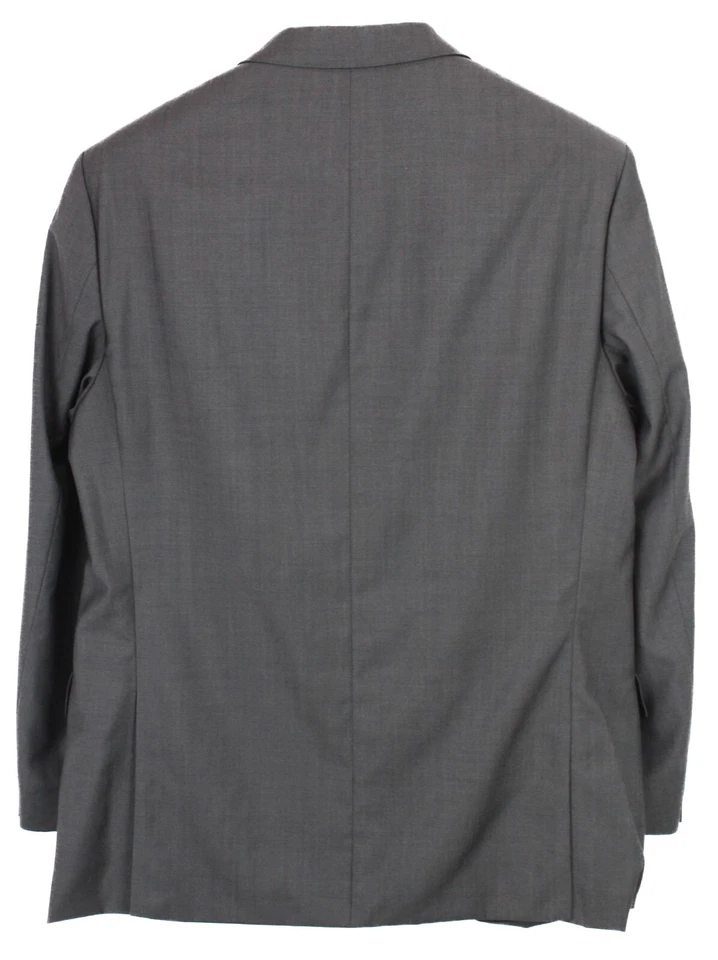 Blazer Carven Hombre (EU) 52 Único Pecho Lana Muesca Solapa Gris Foto 2 de 4