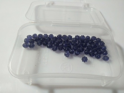 25 Pcs Amethyst Quartz Muskmelon Melon Pumpkin Carved Smooth 6-7mm Loose Beads - Picture 3 of 6