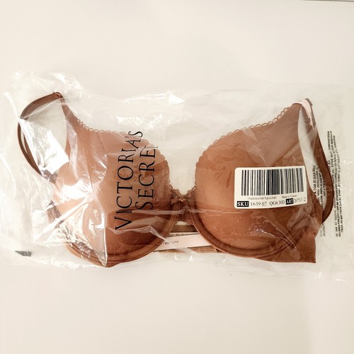Victoria's Secret Perfect Shape Push-up Smooth Bra 30D Caramel NWT