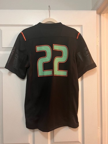 University of Miami Hurricanes Football Jersey 2022 Edition. Black and Green - Picture 3 of 3