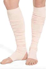 Toesox L107857 Womens Pink Open Heel Leg Warmers One Size