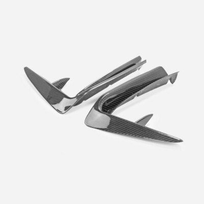 Fo Civic Type-R FL5 Dry Carbon Fiber Front Bumper Side Cover Pair(Stick on Type)