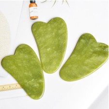 Natural Jade Gua Sha Stone Board Facial Massager Crystal Stone Scraper Tool Gift