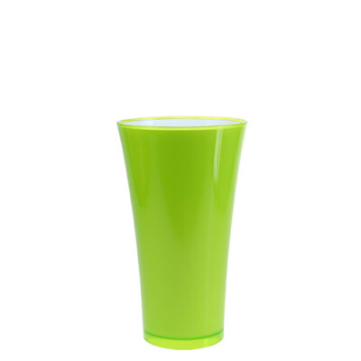 Vase Fizzy Ø14,6cm H21cm Apfelgrün Kunststoff Blumenvase Dekovase
