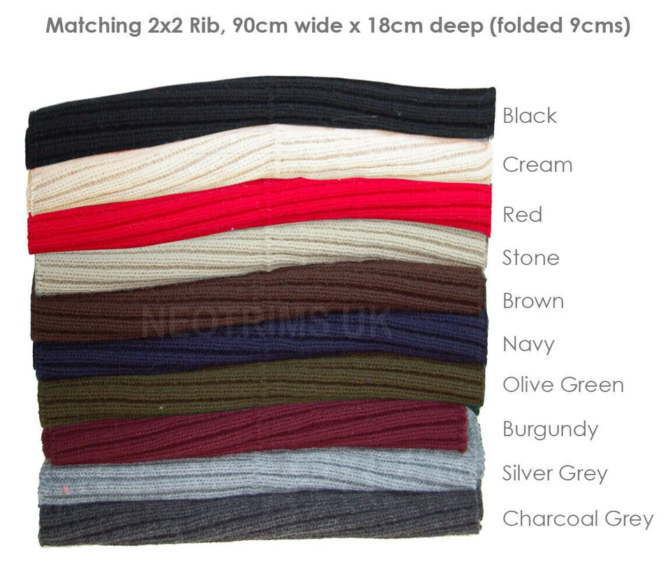 Neotrims in maglia a coste elasticizzato tessuto materiale al metro - Immagine 3 di 4