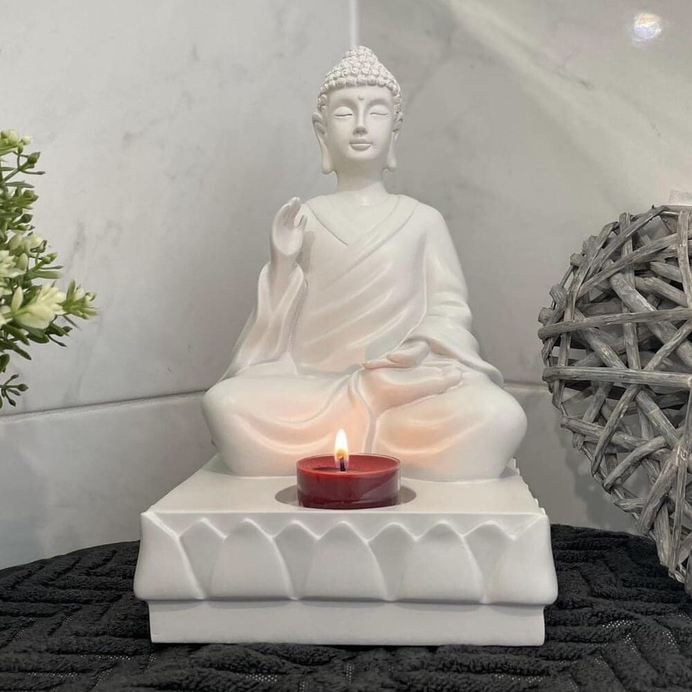 SLIDE Design：Buddha ランプ - 白い Buddha Slide Table Lamp - Miliashop