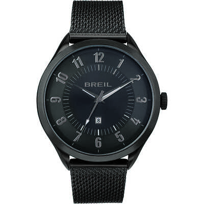 Herrenuhr BREIL ARBITER TW1867 Edelstahl Mesh Schwarz Sub 50mt