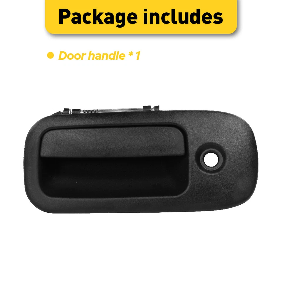 Manija de puerta para Chevrolet Express 3500 1996-09 delantera izquierda plástico negro texturizado Foto 4 de 4