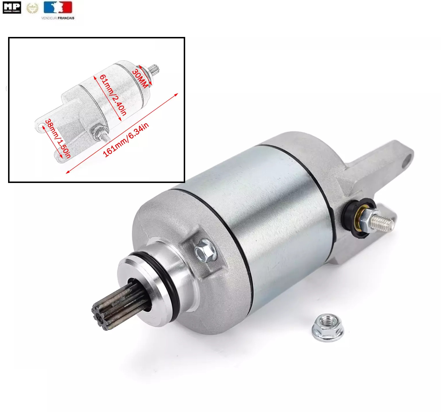 Démarreur électrique APRILIA SR 300 Max 2012-2016 neuf moteur maxi-scooter