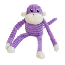 🐒 ZippyPaws Spencer Crinkle Monkey Dog Toy Pink 11" 🐶 Total Fun! NEW  Puppy/Do