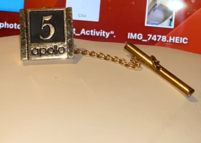 1980's apollo computer workstation 10K GOLD 5 Years of Service PIN Chelmsford MA - Image 2 of 4