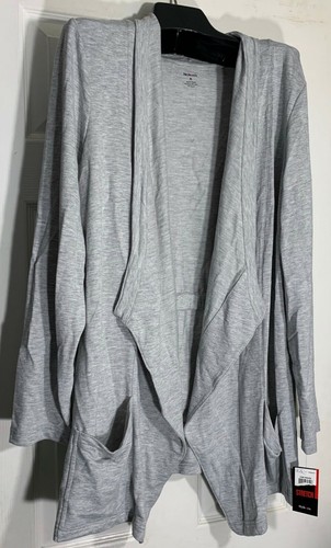 New Style And Company XL Open Front Stretch Cardigan / Jacket Grey - 第 1/5 張圖片